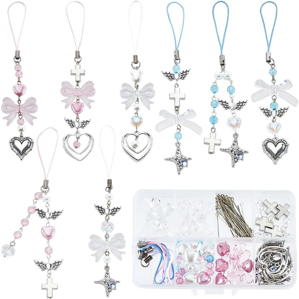Phone Accessories Beads - 154Pcs DIY 8 zestawów Zestaw do