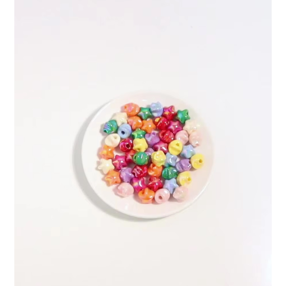 Phone Accessories Beads - 10 szt. 14x15mm Akrylowe Kolorowe Koraliki