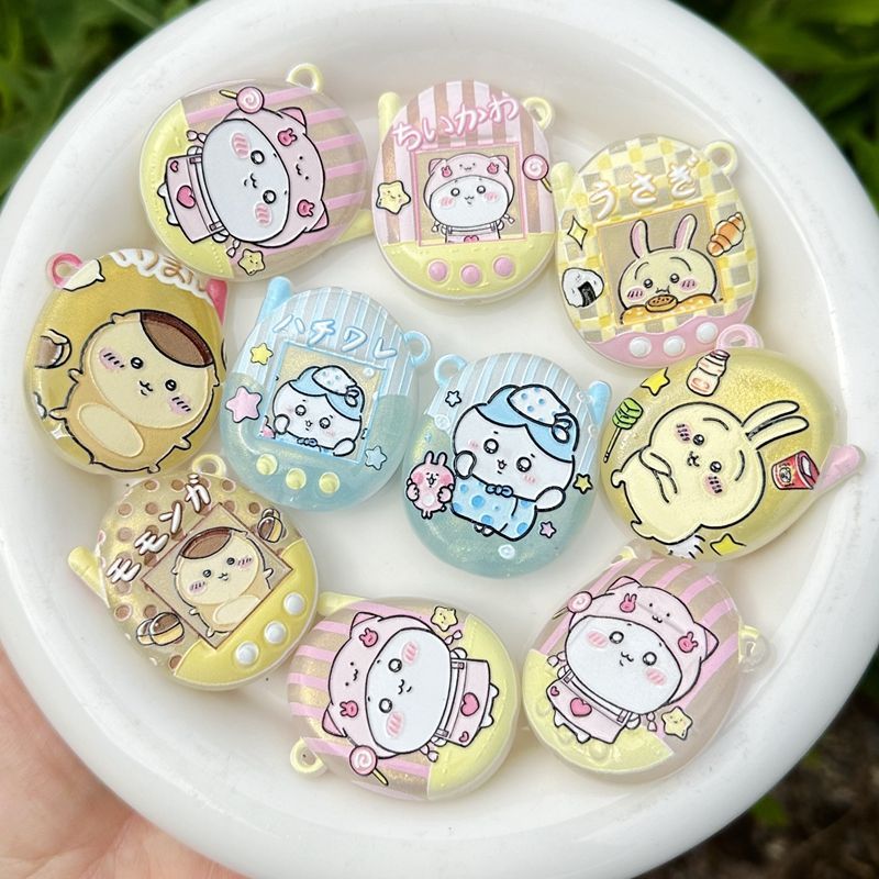 Phone Accessories Beads - Kreskówkowy Świecący Nadrukowany Chiikawa Brelok z