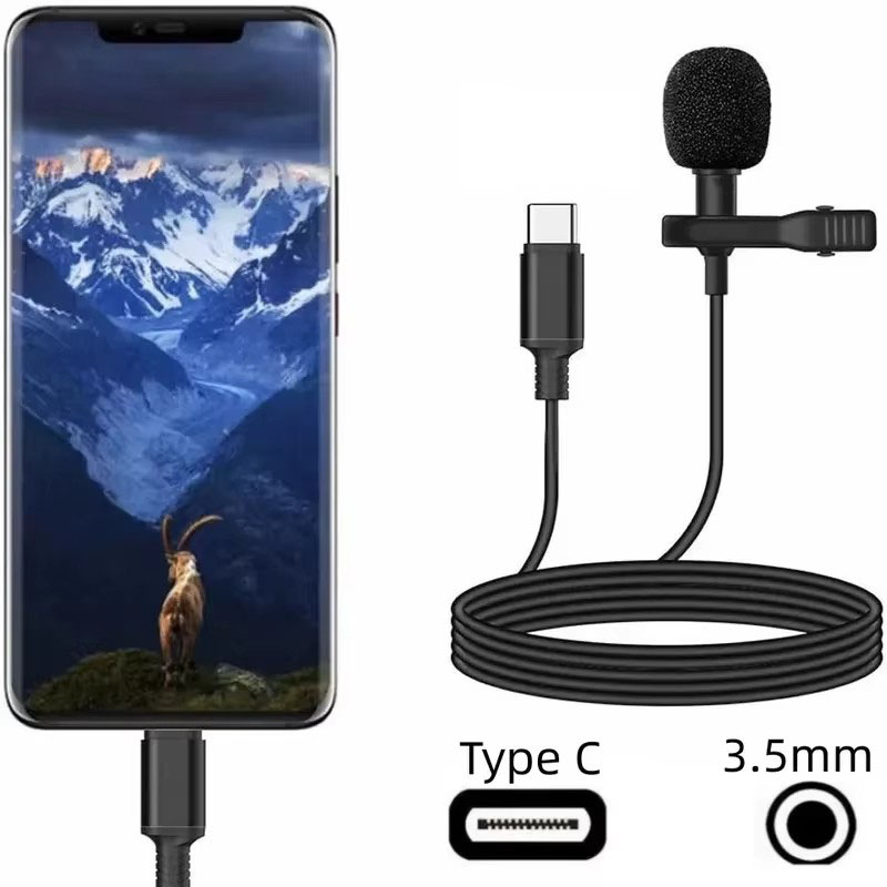 Type C Adapter - 1-5 szt. Przenośny USB Mini Mikrofon