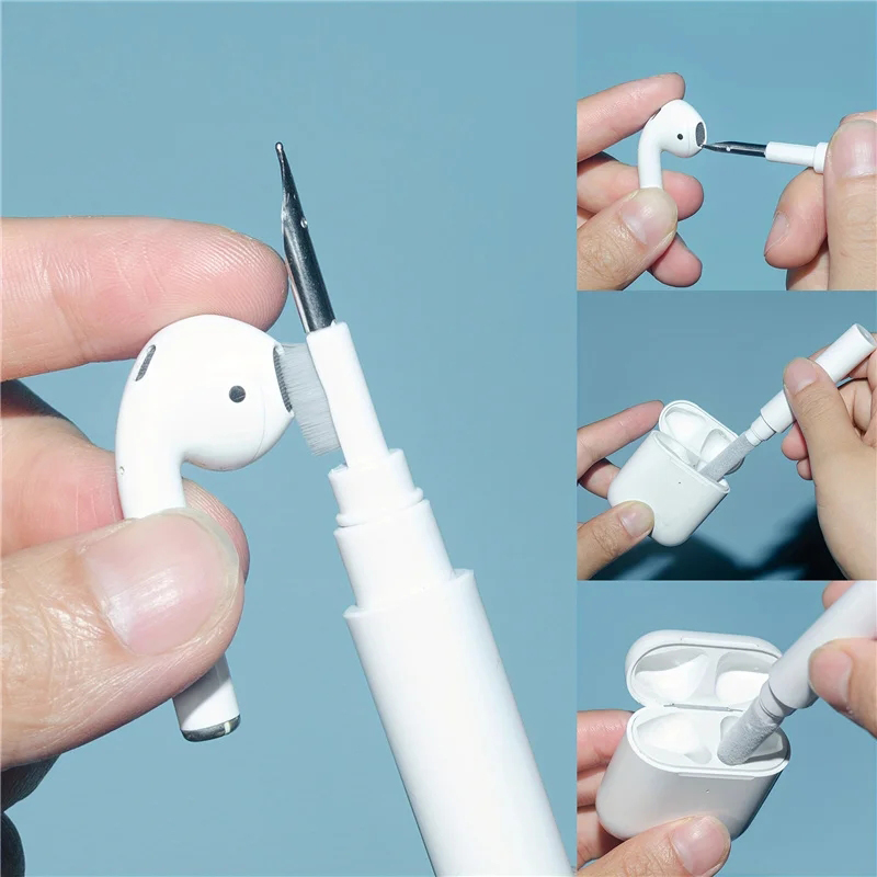 Wireless Earbuds Case - Zestaw czyszczący 3 w 1 Pióro