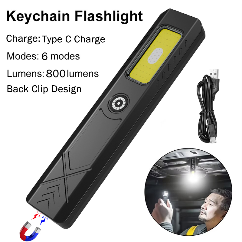 Type C Adapter - Latarka LED z klipsem do czapki,