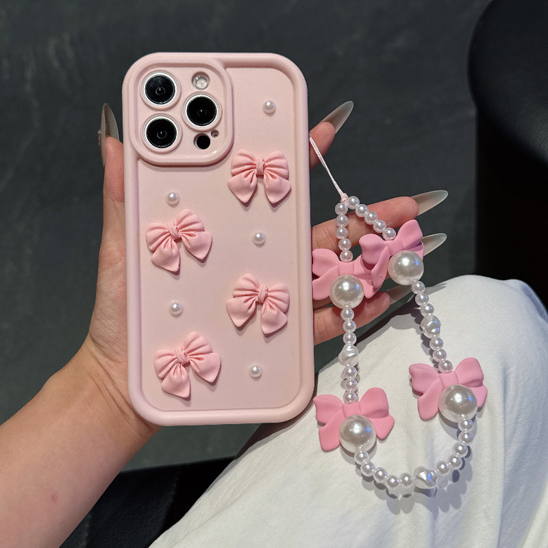 Różowe etui na telefon z kokar – Phone Accessories Beads recenzja i cena