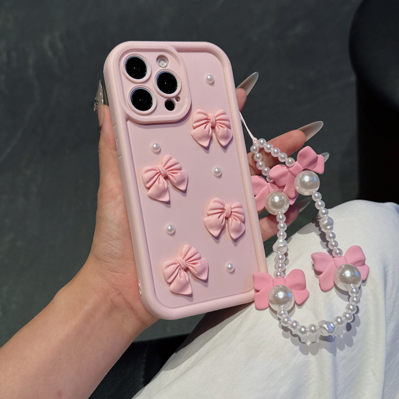 Różowe etui na telefon z kokar – Phone Accessories Beads recenzja i cena