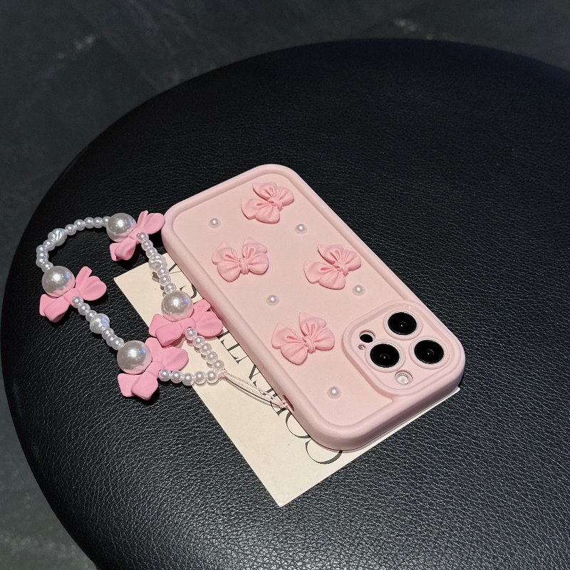 Różowe etui na telefon z kokar – Phone Accessories Beads recenzja i cena