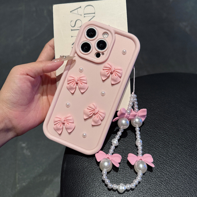 Różowe etui na telefon z kokar – Phone Accessories Beads recenzja i cena