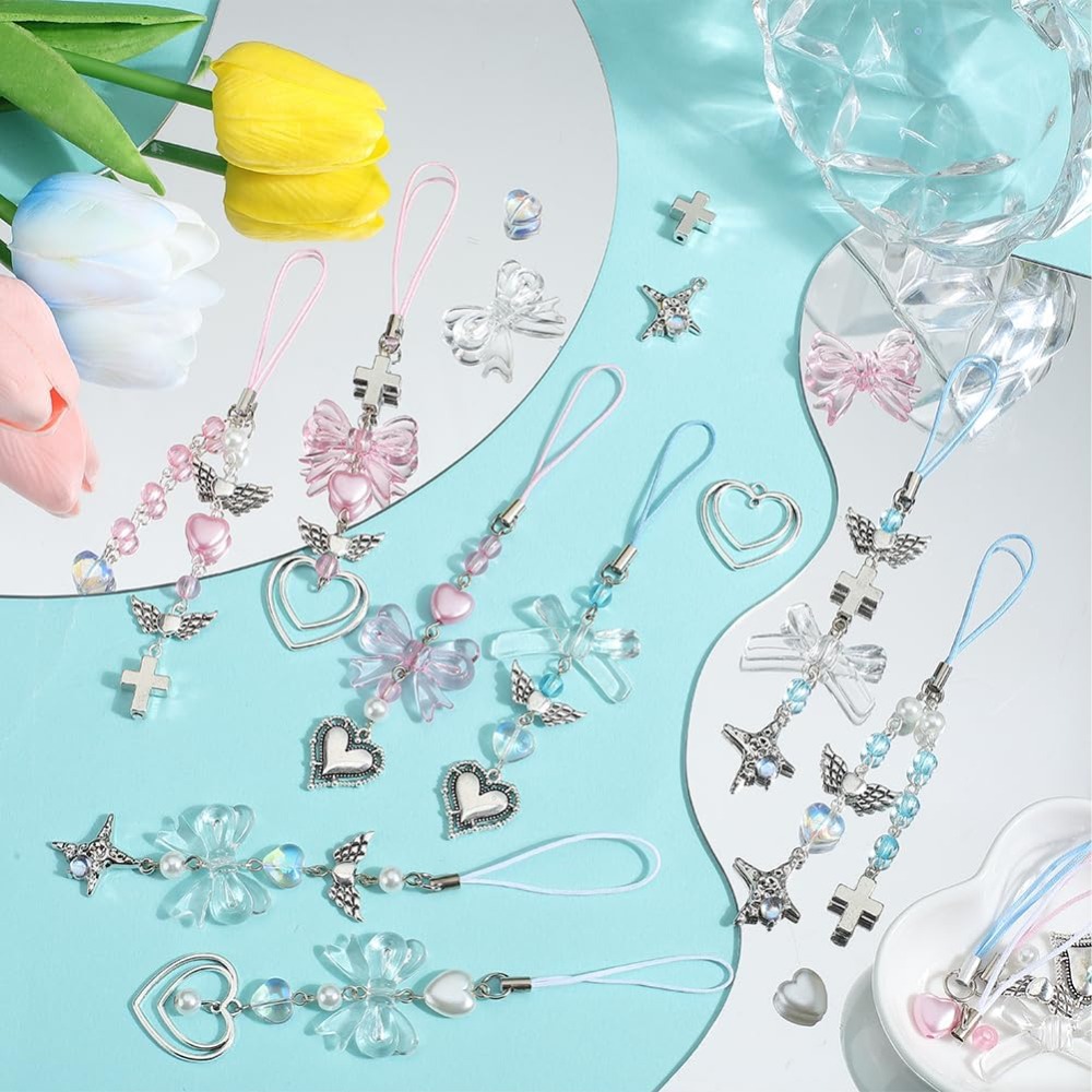 154Pcs DIY 8 zestawów Zestaw d – Phone Accessories Beads recenzja i cena