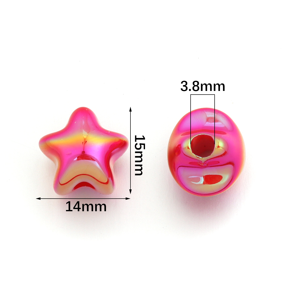 10 szt. 14x15mm Akrylowe Kolor – Phone Accessories Beads recenzja i cena