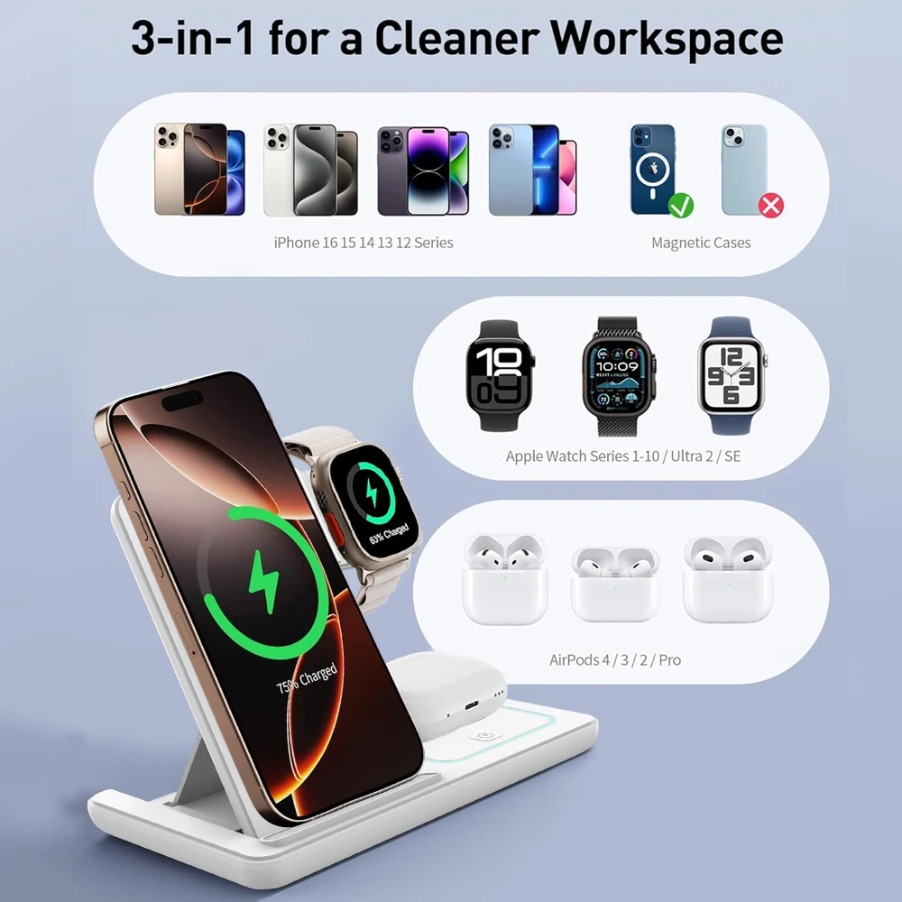 Składana podstawka ładująca 3  – Phone Cooling Fan recenzja i cena
